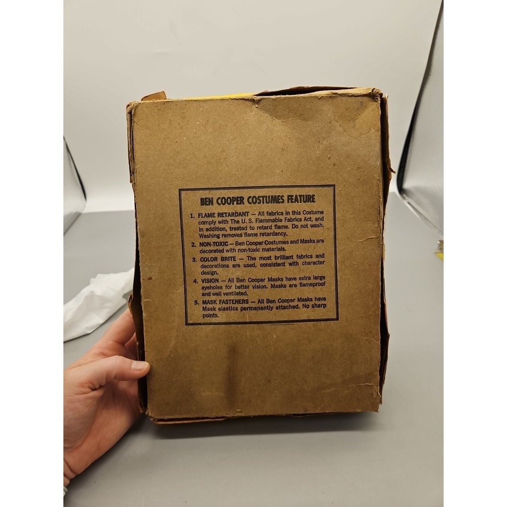 Vintage 1971 Scooby Doo 833 Ben Cooper TV Hero Costume Missing Mask Box Damage - Picture 11 of 16